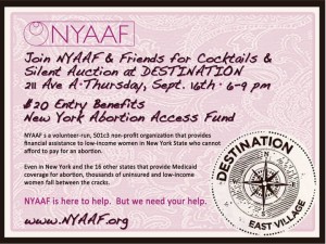 Ad for NYAAF fundraiser