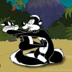 Pepe Le Pew assaults a woman he has stalked despite her repeated refusals of his attentions