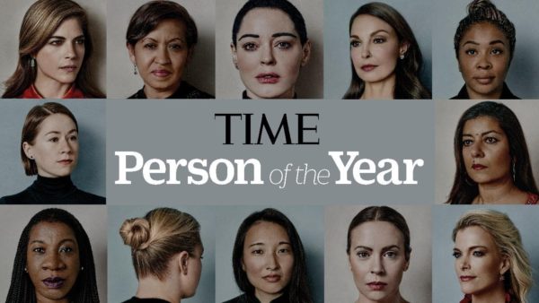 A photo montage of women featured in TIME magazine's 2017 "Person of the Year" issue, all of whom spoke out about sexual harassment and assault